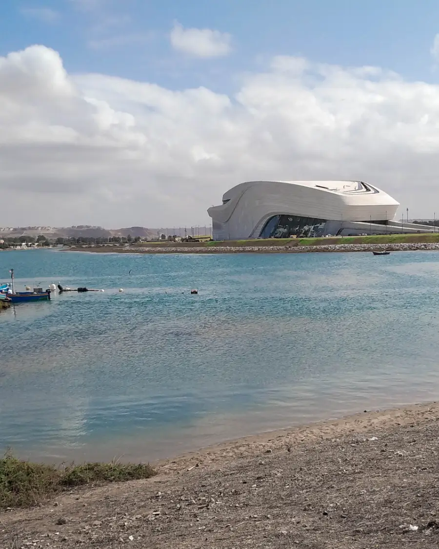 Le Grand Théâtre de Rabat au bord du Bouregreg